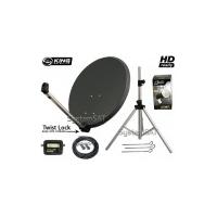80cm portable hi quality satellite dish kit for camping caravan