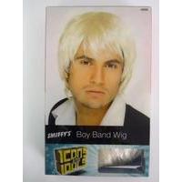 80s blonde mens boy band wig