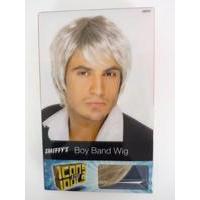 80s light blonde brown mens boy band wig