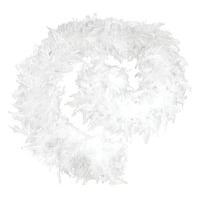 80g white show girl feather boa