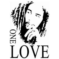 8143 BOB MARLEY ONE LOVE Wall Decals English Proverbs Stickers Living Room Backdrop Removeable the Wallpaper