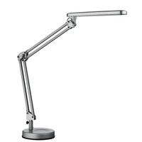 8242SI Searchlight LED Cylinder Head Desk Partner Lamp In Silver