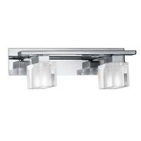 83888 Sintra 2 Light Wall Light In Glass And Chrome