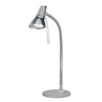 83829 Leon1 1 Light Silver Desk Lamp