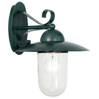 83591 Milton Classic Steel Wall Lamp in Antique Green