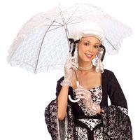 83cm White Ladies Lace Parasol