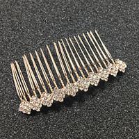 84cm Silver Gold Crystal Alloy Headpiece-Wedding Bride Special Occasion Hair Combs 1 Piece