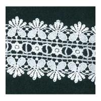 85mm heavy guipure lace trimming white