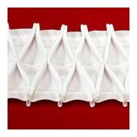 85mm carmen smock pleat curtain tape white