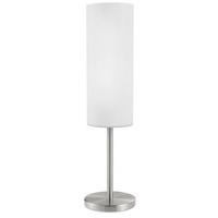 85981 Troy3 1 Light White Glass Table Lamp