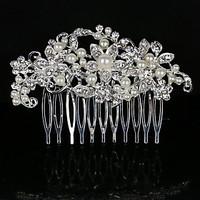 8.5 5.5 cm Hair Combs with Flower Butterfly Crystal for Lady Wedding Party