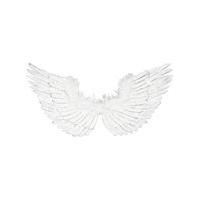 86 x 42cm white feathered wings