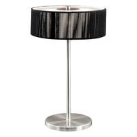 87626 Monique 3 Light Table Lamp With A Black Shade