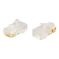 88124 RJ45 CAT5E MOD PLUG RND SLD/STRND 50PK