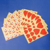 88 santa 90 heart self adhesive stickers