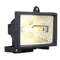 88812 Alega Outdoor Cast Aluminium Black Security Wall Light