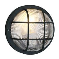 88803 anola outdoor wall and ceiling security light in black