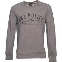 883 Police Mens Wester Crew Neck Sweatshirt Marl Grey