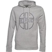 883 police mens graphite hoody grey marl