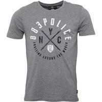 883 police mens franks t shirt marl grey