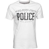 883 Police Mens Ginsberg T-Shirt White