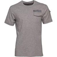 883 police mens jersey crespa pocket t shirt grey marl