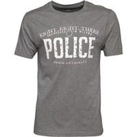 883 police mens ginsberg t shirt grey marl