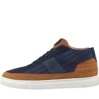 883 Police Mens Spark Trainers Navy/Tan