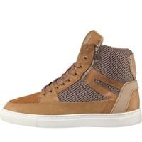 883 Police Mens Chain Trainers Tan