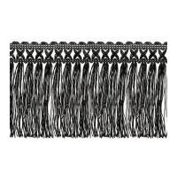 89mm Simplicity Fringe Fringing Trimming Black