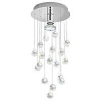89527 Luxy1 1 Light Flush Crystal Ceiling Lamp