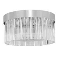 89166 Evia 8 Light Flush Ceiling Lamp WIth Glass Rods