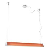 89044 Tramp 1 Low Energy Ceiling Pendant in Chrome and Orange