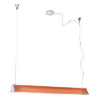 89044 tramp 1 low energy ceiling pendant in chrome and orange