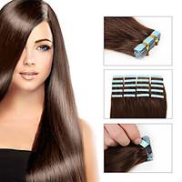 8a tape hair extensions 20pcslot tape skin remy human hair weft silky  ...