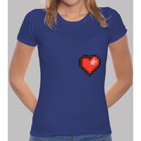 8bit heart woman t shirt