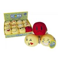 8cm yellow stuffed animal emoticons balls antistress soft toys