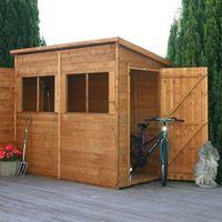 8ft x 4ft Tongue and Groove Pent Garden Shed | Waltons