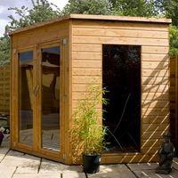 8ft x 8ft Wooden Corner Summerhouse | Waltons