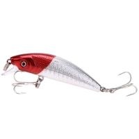 8g 7cm Luminous Minnow Hard Fishing Lure Crankbait with Treble Hooks 5 Colors