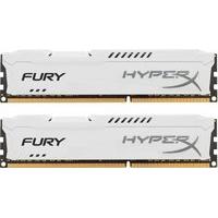 8gb 1600mhz ddr3 cl10 dimm kit of 2 hyperx fury white series