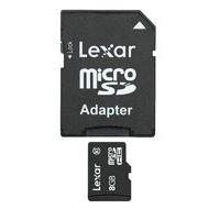 8GB Lexar microSDHC with Adapter Class 10