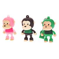 8gb cute rubber monkey usb flash drive