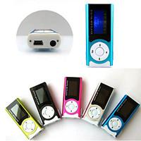 8G Mini Slim Clip USB MP3 Music Media Player LCD Screen