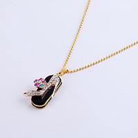 8GB Necklace High Heels Shoe Jewelry USB 2.0 Rotatable Flash Memory Stick Drive U Disk ZP-11