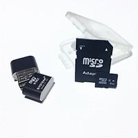 8GB MicroSDHC TF Memory Card with USB Card Reader and SDHC SD Adapter