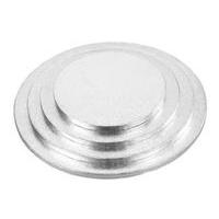 8in round silver cake board