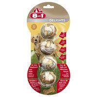 8in1 Delights Meaty Chewy Balls - Saver Pack: 3 x S (4 balls, 36g)
