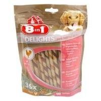 8in1 Dog Delights Pork Twist Sticks 190g (Pack of 5)