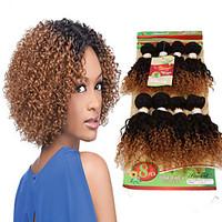 8inch 8 pcs /lot Brazilian deep curly Virgin Hair Brazilian Virgin Hair kinky curly Hair Weave Bundles cheap human hair